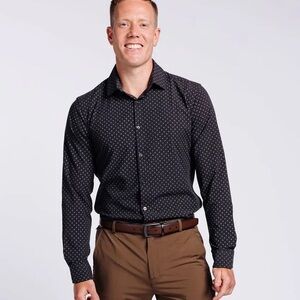 Men’s Teren Carabiner Patterned Casual Button Down Shirt